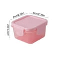 thumbnail image 2 of Darzheoy Mini Food Storage Box with Lid Transparent Thermal Container, Square Food Dispenser for Kitchen and Snacks, 2 of 6