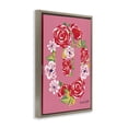 thumbnail image 3 of Stupell Industries Bohemian Floral Bloom Letter U Brown Floating Frame Canvas Art, 17 x 25, by Hannah Byatt, 3 of 8