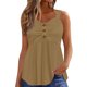 thumbnail image 2 of TaTaai 2026 Spring Women’s Button Up Tee Short Sleeve Loose Blouse Casual Solid Color Fashion Top Soft Stretchy Polyester Daily Shirt Gift, 2 of 9