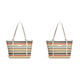 thumbnail image 1 of Bolso Hombro Bohemio Color para Mujer Mano Paja Gran Capacidad Tejido, 1 of 9