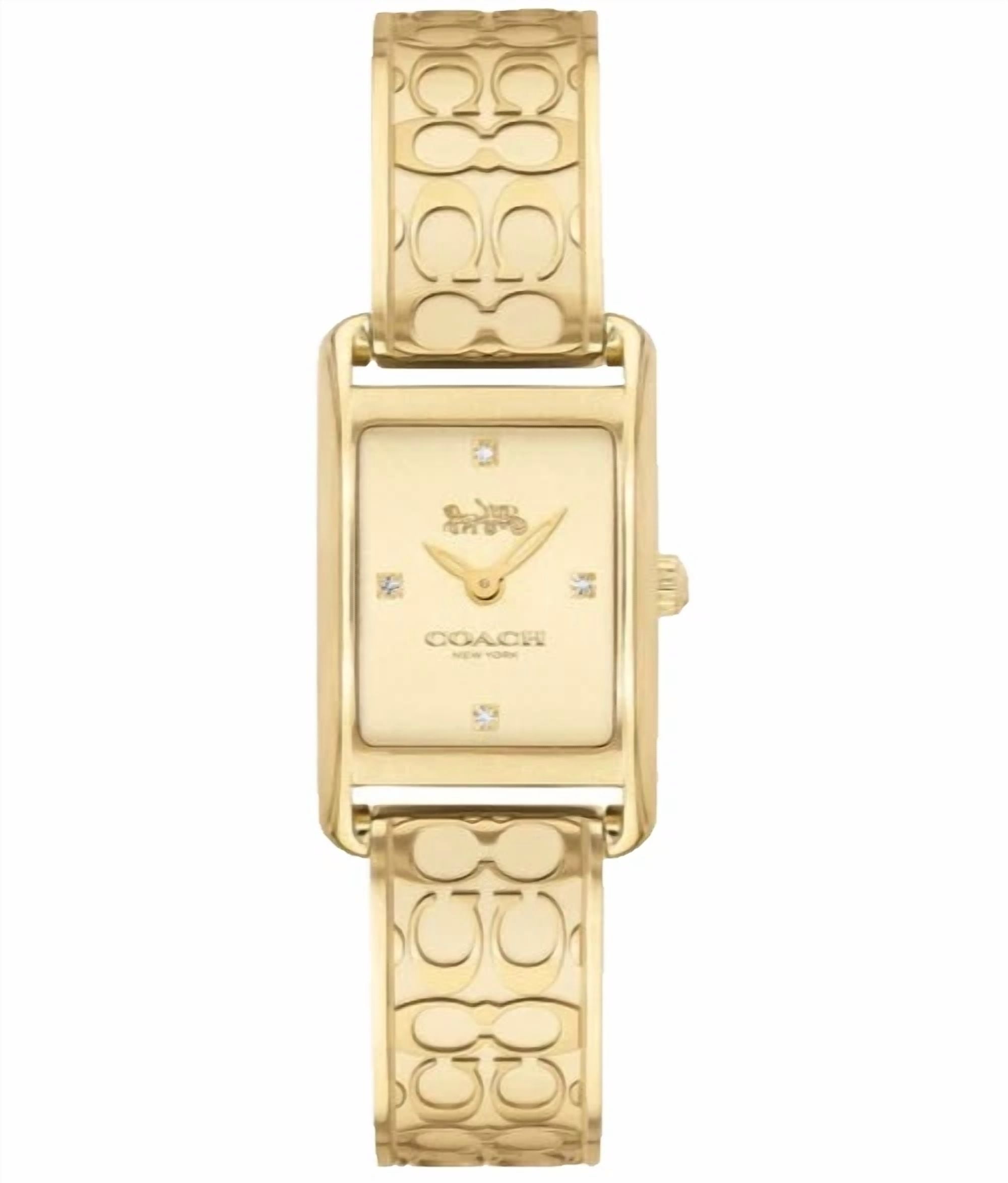Coach 14501534 Boyfriend Mini Gold Bracelet Watch Coach (14503142) Boyfriend Crystal Bezel Logo Dial Rose Gold  main image 2