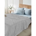 thumbnail image 5 of Grey Burlap Texture Flat Sheets Only California King Size, Soft Breathable Bed Top Sheets for Mattress, Farmhouse Vintage Gray Luxury Bedding Flat Sheets for Home Hotel Bedroom Bed Protection, 5 of 9