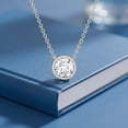 thumbnail image 3 of Rosec Jewels IGI Certified Lab Grown Diamond Solitaire Necklace (0.9 Carat, E-VS1 Quality) - Bezel Set Diamond Necklace, 14K White Gold, 3 of 8