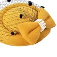 thumbnail image 3 of Visland Fascinators Hats 20s 50s Hat Pillbox Hat Cocktail Tea Party Headwear with Veil for Girls and Women, 3 of 3