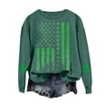thumbnail image 2 of Clearance! Delayuji Womens Oversized Sweatshirt St Day Flag Hoodie Irish Green Sweatshirt American Flag Hoodie Sweatshirt Sweatshirt for Women Blue Xxl, 2 of 4