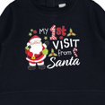 thumbnail image 3 of Inktastic My First Visit from Santa Baby Sweatshirt, 3 of 4