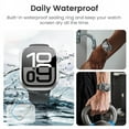thumbnail image 3 of [2 Pack] Waterproof Hard Case with Tempered Glass for Apple Watch Series 10 46mm, Anti-Scractch Full Cover Screen Protector, Clear, 3 of 8