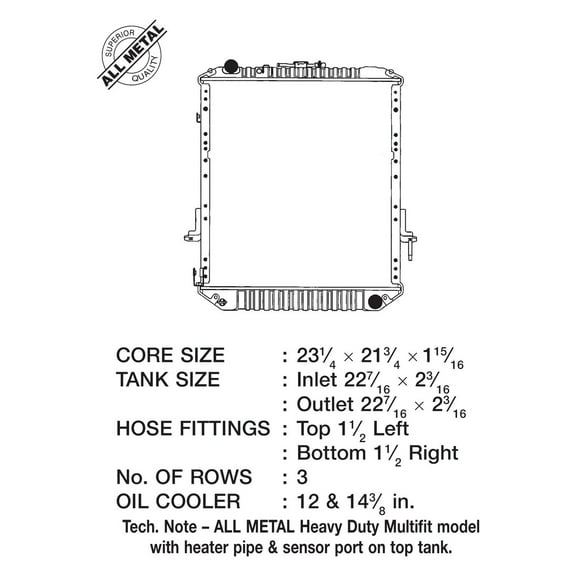 CSF 3243 - Engine Coolant Radiator
