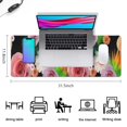 thumbnail image 5 of Long Mouse Pads for Desk,Pioneer Flower Floral Print Pattern Desk Mats on Top Of Desks, Desk Mouse Pad Extra Large with 3mm Non-Slip Base and Stitched Edge for Gaming,Office,Work,Home 31.5"x11.8", 5 of 6