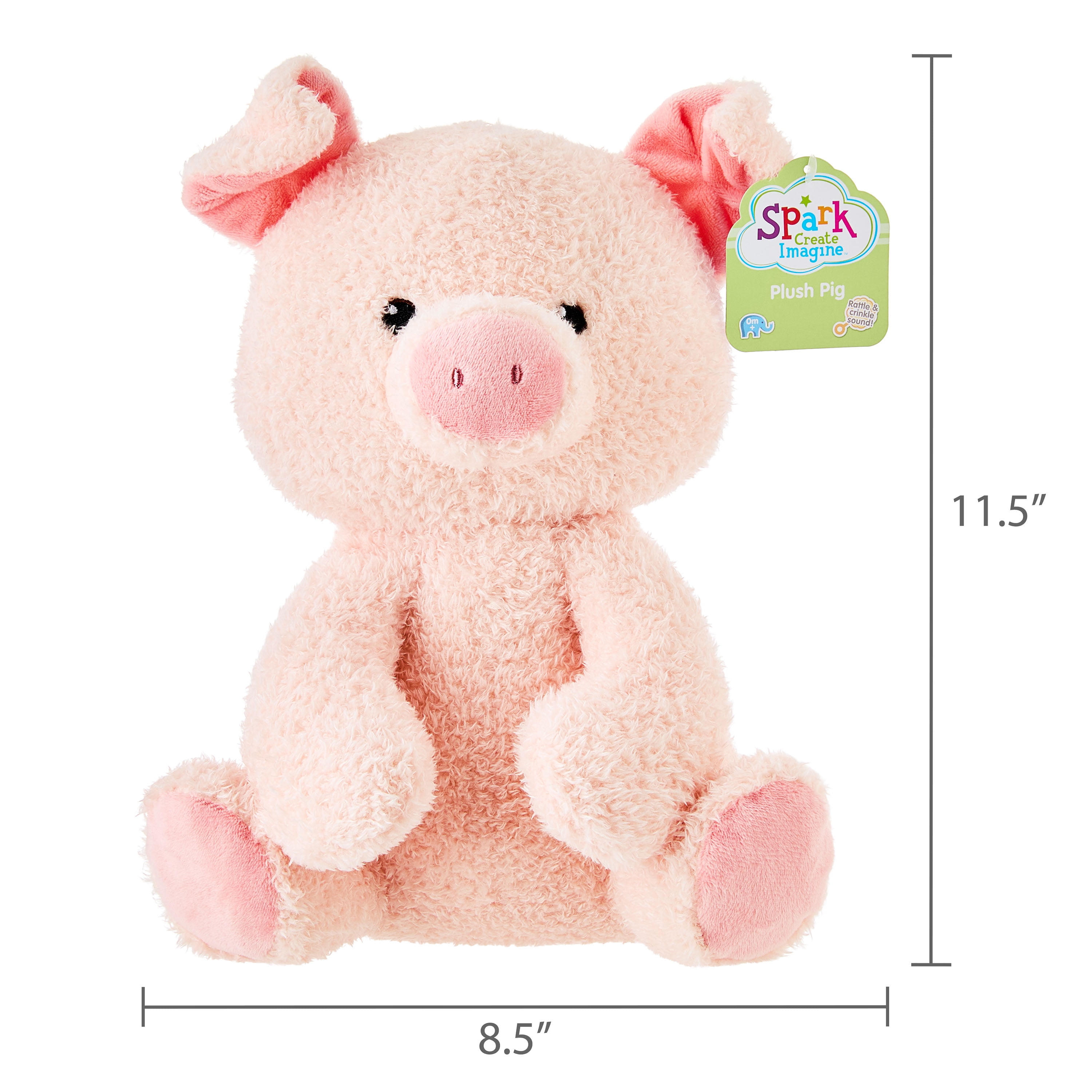 ルアー・フライ Stickman BPR (Ron.E Baby Pig Replica) Spark Create Imagine Pig Plush Toy, Soft Pink, 10inch - Walmart.com