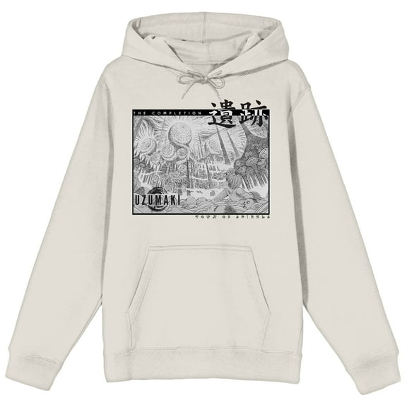 Junji Ito Uzumaki City Of Spirals Manga Graphic Women's Sand Hooded Sweatshirt-Medium