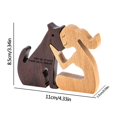 thumbnail image 1 of Adornos de madera para pintar Niña con perro Decoración navideña familiar Arte Manualidades Juguetes de madera Manualidades de Pascua Suministros de arte DIY, 1 of 5