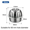 thumbnail image 2 of Filtre de Vidange de Toit en Acier Inoxydable Anti-Obstruction, 2 of 4