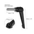 thumbnail image 2 of Uxcell 2 Packs M10 x 30mm 304 Stainless Steel Male Thread Adjustable Clamping Lever Handles Knobs, 2 of 5