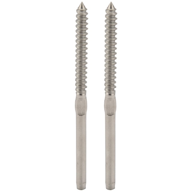 60 Pairs Left&Right Hand Thread Lag Screws for 1/8 Inch Cable Railing Stair Railing for Wood Post Lag Screw Swage System