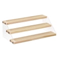 thumbnail image 2 of KLKCMS Acrylic Wooden Racks Desktop Perfume Cosmetic Makeup Action Figure Display 3 3 layer, 2 of 9