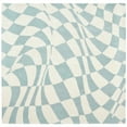 thumbnail image 6 of SAFAVIEH Soho Samantha Abstract Wool Area Rug, Blue/Ivory, 7'6" x 9'6", 6 of 8