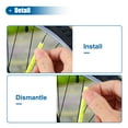 thumbnail image 5 of Unique Bargains 36 Pcs Bicycle Reflector Reflective Version Durable ABS Night Visibility Cycling for Bike, Mountain Bike, Wheels, Wheelchair Yellow, 5 of 6