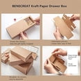 thumbnail image 4 of 20 Pack Kraft Paper Drawer Box Festival Gift Wrapping Boxes Soap Jewelry Candy Weeding Party Favors Gift Packaging, 4 of 8