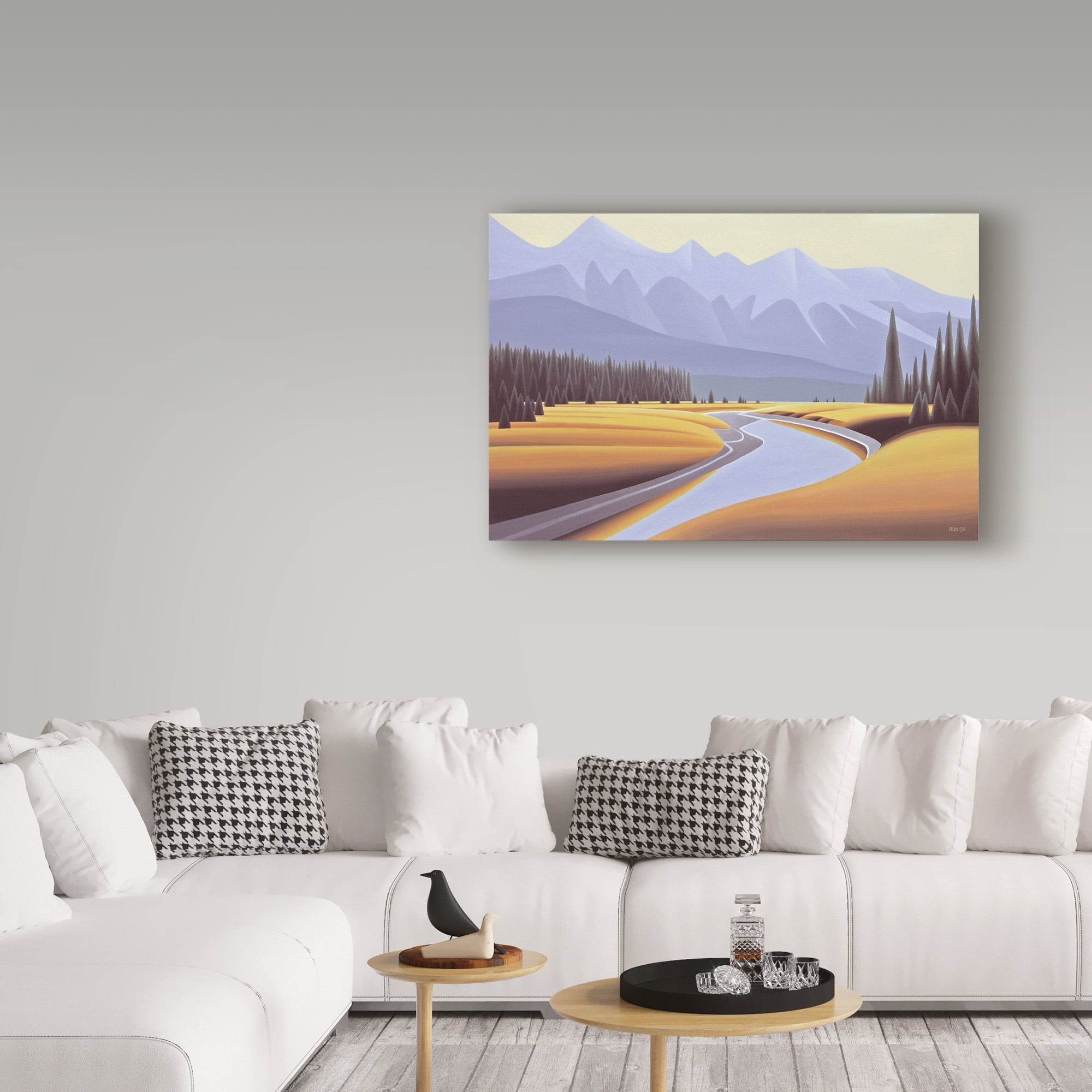 Trademark Fine Art 'Kootenay River Dawn' Canvas Art by Ron Parker