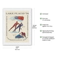 thumbnail image 2 of Lake Placid - 1978 World Championships - World Sprint & Bobsledding - Vintage Travel Poster by Arti Torrance c.1978 - Japanese Unryu Rice Paper Art Print (Unframed) 17 x 22 in, 2 of 4