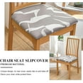 thumbnail image 3 of Chair Covers Seat Covers for Dining Room Chair Seat Covers 6PCS Removable Washable Upholstered Chair Seat Cushion Slipcovers Chair Protector with Elastic Bottom for Dining Room,Office, 3 of 6