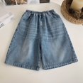 thumbnail image 5 of Boys Denim Shorts Relaxed Fit Baggy Denim Shorts With Pocket Boys' Fashion Toddler Boys Clothes 2-3 Years Cute&nbsp;Boy&nbsp;Clothing, 5 of 6