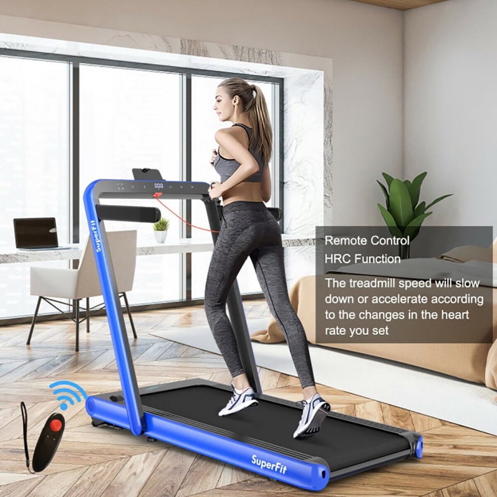 Spaco Walking Machine, Treadmill, 4.75HP 2 In 1 Folding Walking Pad Treadmill with Remote APP Control