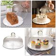thumbnail image 6 of Nuolux Cake Dome Cover Glass Food Stand Dessert Display Plate Serving Platter Cloche Cupcake Clear Cheese Tray Lid Server, 6 of 7