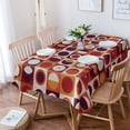 thumbnail image 2 of Plaid Rectangle Round Orange Red Tablecloths Waterproof Kitchen Items Coffee Table For living Room Home Decor Dining Table, 2 of 7