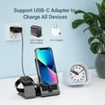 thumbnail image 3 of 3 In 1 Wireless Charging Station, Magsafe Fast Charger Stand Compatible With Iphone Apple Watch, Airpods, 3 of 5