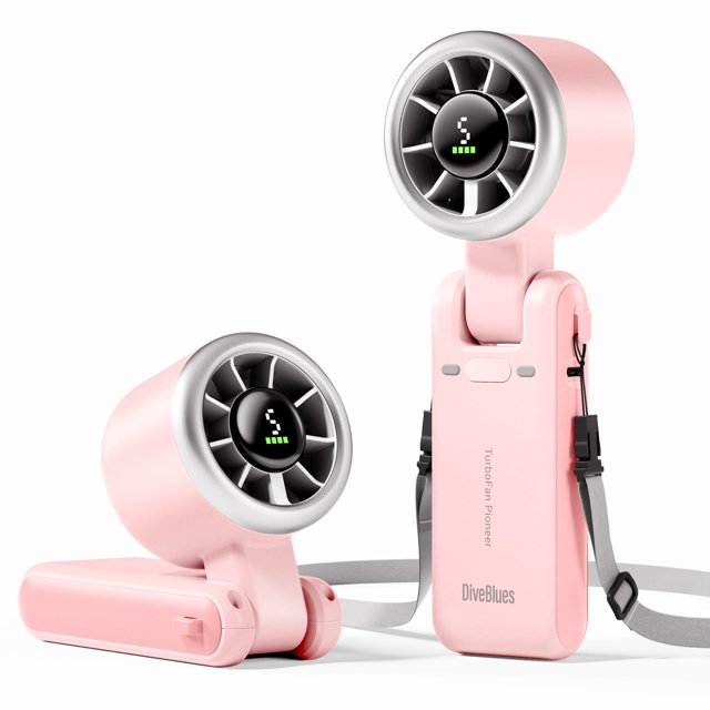Turboventilador portátil Diveblues N607, 5 Gear Wind, batería de 12 h