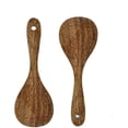 thumbnail image 1 of Juego de 2 palas de arroz de madera de primera calidad, cucharas para servir arroz, espátulas de arroz de madera para cocina asiática, utensilios de cocina de madera, 1 of 5