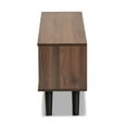 thumbnail image 5 of Baxton Studio Mallory Modern and Contemporary Two-Tone Walnut Brown and Grey Finished Wood TV Stand, 5 of 8