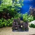 thumbnail image 2 of EeaseMX Decoración de acuario de resina con forma de castillo antiguo, ideal para peces y camarones., 2 of 8