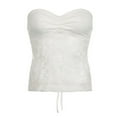 thumbnail image 6 of Nmnitkp Tube Tops for Women Show off your Figure Women Strapless Twist Knot Bandeau Tube Top Y2k Off The Shoulder Going Out Tube Tops, 6 of 6