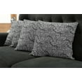 thumbnail image 5 of Ambesonne Black and White Throw Pillow Cover 4 Pack, Shapes and Dots, 24", Black White, 5 of 5