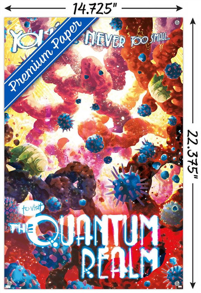 Marvel: Hero Lands - Quantum Realm Wall Poster with Push Pins, 14.725" x 22.375"