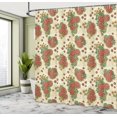 thumbnail image 5 of Ambesonne Orange Shower Curtain, Flowers in Autumn Theme, 69"Wx75"L, Orange and Olive Green, 5 of 5
