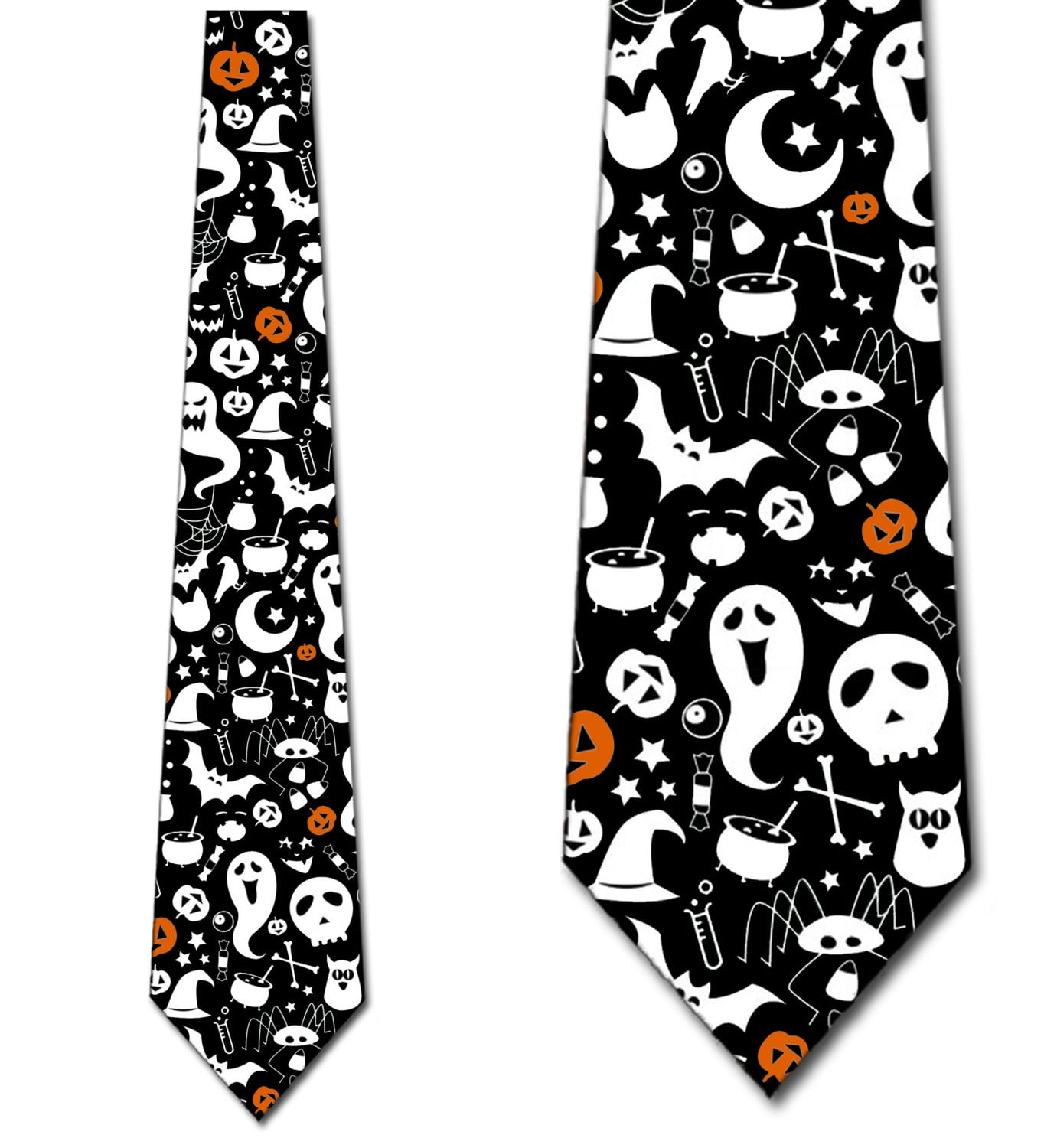 Pumpkins Necktie Halloween Ties Bats Witches Mens Holiday Neck Tie Brand New 