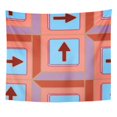 thumbnail image 1 of JSDART Basic Edgy Abstract Pattern with Arrows on Button Alveole Bottom Caledonian Wall Art Hanging Tapestry Home Decor for Living Room Bedroom Dorm 51x60 inch, 1 of 1