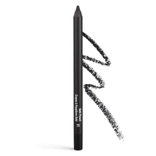 Inglot Kohl Pencil 01 Delineador de ojos negro (impermeable, a prueba de manchas, a prueba de transferencia) | 1,2 g/0,04 onzas estadounidenses