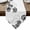 White, variant on Dandelion Table Runner Linen Burlap Table Runner 72 Inches Long Black White Modern Country Rustic Plants Dresser Scarves for Kitchen Island Coffee Dining Party Wedding Banquet Holiday Decor 13"x72"