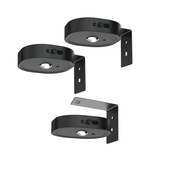 Luces Led Recargables Para Pared 3pzs Rgb Lampara De Pared Magnetica Eo Safe Imports Negro