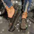 thumbnail image 4 of Mocassin en Maille à Strass pour Femmes, Chaussures de Pêcheur Décontractées d'Été à Enfiler avec Ornements Scintillants, Bout Rond, Doublure Douce, Conception Légère, 4 of 9