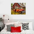 thumbnail image 5 of COMIO  Rustic Farmhouse Canvas Wall Art Old Car and Cattle with Barn Framed Canvas Art Farm Cow and Sunflowers Canvas Wall Art Decor for Living Room Brown Bedroom Bathroom Decor,, 5 of 5