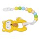 thumbnail image 5 of Juguete mordedor para bebé, silicona de grado alimenticio hervible, lindo juguete para masticar la dentición infantil con cadena de chupete para niños pequeños, amarillo, 5 of 9