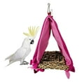 thumbnail image 2 of Parrot Hanging Perch Cage Bed Parakeet Triangle Hammock House Accessories , Red, 18x18x27cm, 2 of 6