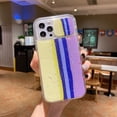 thumbnail image 1 of TOP SHE Case for Apple iPhone 11 Pro Max (6.5 Inch), Durable Silicone Case Slim Fit Lightweight Cover Scratch Resistant Drop Proof Cute Rainbow Pattern Cell Phone Case (Colorful E), 1 of 4