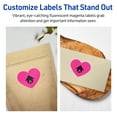 thumbnail image 4 of Avery Printable Heart Labels, Neon Magenta, 2-9/32" x 1-27/32", 960ct, 4 of 11